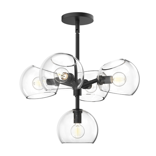 Alora Lighting Alora Lighting Willow Matte Black Chandelier CH548518MBCL