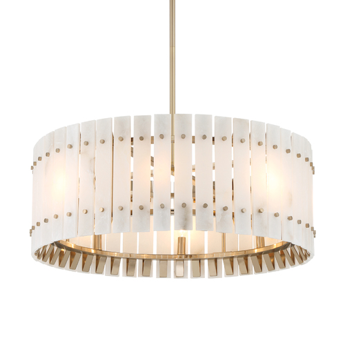 Metropolitan Lighting Bardon 8-Light Pendant in Celeste Brass by Metropolitan Lighting N1847-776