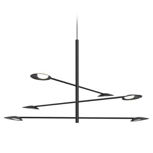 Kuzco Lighting Kuzco Lighting Ryan Pauly Rotaire Black LED Chandelier CH90136-BK-UNV