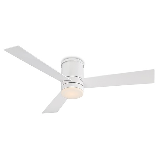 Modern Forms by WAC Lighting Axis 52-Inch LED Smart Outdoor Hugger Fan in Matte White 2700K by Modern Forms FH-W1803-52L-27-MW