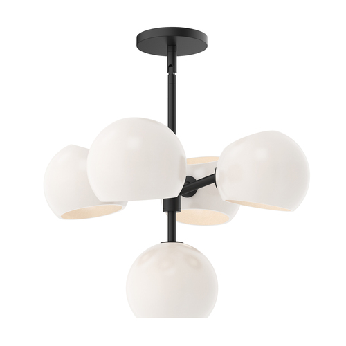 Alora Lighting Alora Lighting Willow Matte Black Chandelier CH548518MBOP