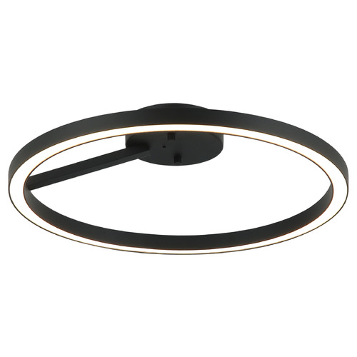 Matteo Lighting Matteo Lighting the Trundle Matte Black LED Semi-Flushmount Light X36716MB
