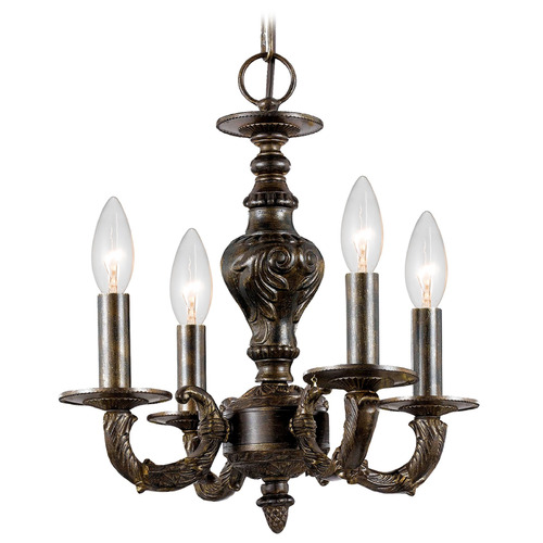 Crystorama Lighting Crystorama Lighting Paris Market Venetian Bronze Mini-Chandelier 5124-VB