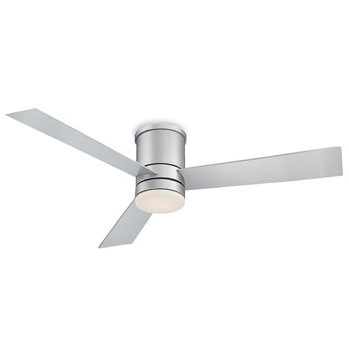 Modern Forms by WAC Lighting Axis 52-Inch LED Smart Hugger Fan in Titanium Silver 2700K by Modern Forms FH-W1803-52L-27-TT