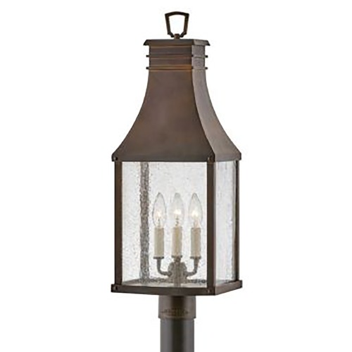 Hinkley Beacon Hill 26.25-Inch Blackened Copper Post Light by Hinkley Lighting 17461BLC