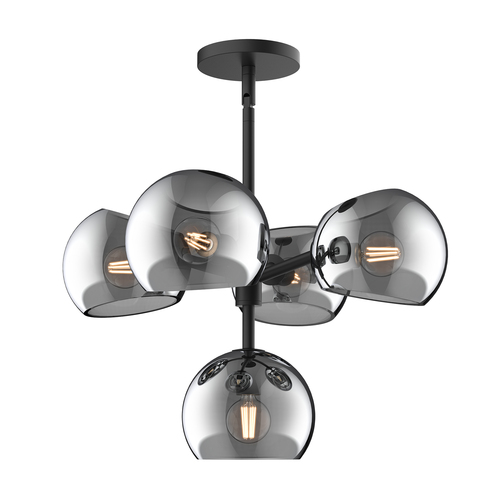 Alora Lighting Alora Lighting Willow Matte Black Chandelier CH548518MBSM