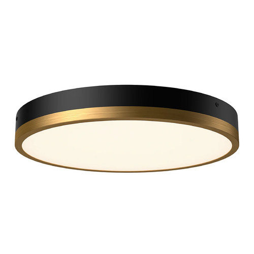 Alora Lighting Alora Lighting Adelaide Aged Gold / Matte Black LED Flushmount Light FM554215AGMB-5CCT