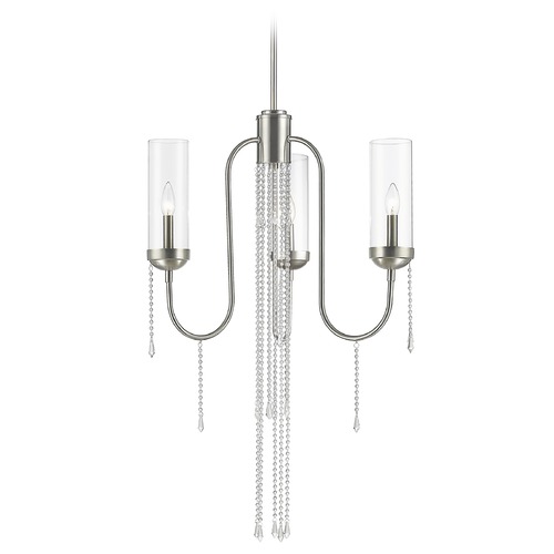 Z-Lite Siena Brushed Nickel Chandelier by Z-Lite 433-3BN