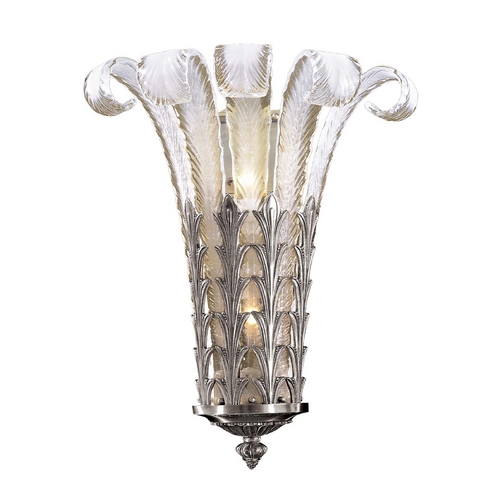 Metropolitan Lighting Sconce Wall Light with White Glass in French Gold by Metropolitan Lighting N950386