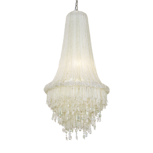 Metropolitan Lighting Crystal Reign 4-Light Pendant in Polished Nickel by Metropolitan N1518-613