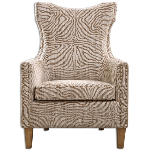 Uttermost Lighting Kiango Animal Pattern Armchair by Uttermost Lighting 23208
