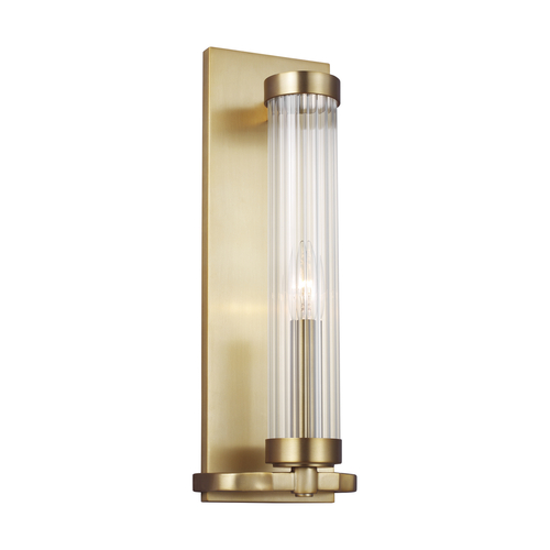 Visual Comfort Studio Collection Alexa Hampton Demi 16-Inch Tall Burnished Brass Sconce by Visual Comfort Studio AW1041BBS