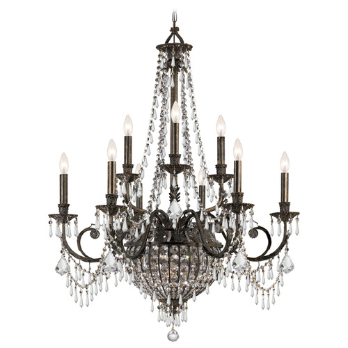 Crystorama Lighting Crystorama Lighting Vanderbilt English Bronze Crystal Chandelier 5168-EB-CL-MWP