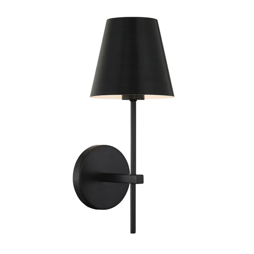 Crystorama Lighting Xavier Wall Sconce in Matte Black by Crystorama Lighting XAV-B8321-MK