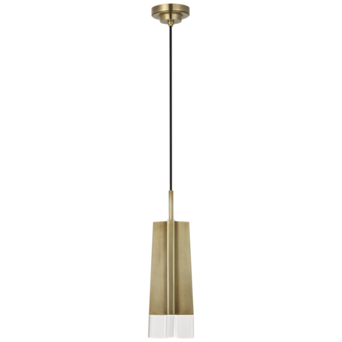 Visual Comfort Signature Collection Matcha LED Mini Pendant in Antique Brass by Visual Comfort Signature TOB5660HAB-CG