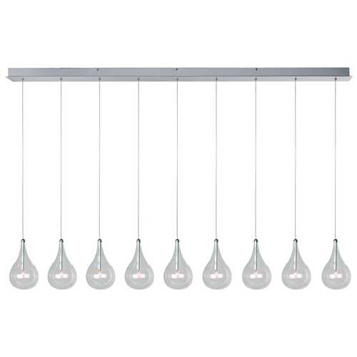 ET2 Lighting Larmes 56-Inch Linear Pendant in Polished Chrome by ET2 Lighting E23119-18
