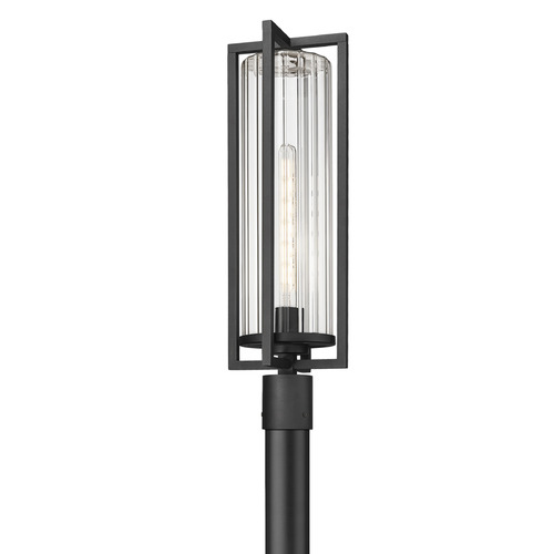 Z-Lite Z-Lite Aura Black Post Light 5013PHBR-5012P-BK