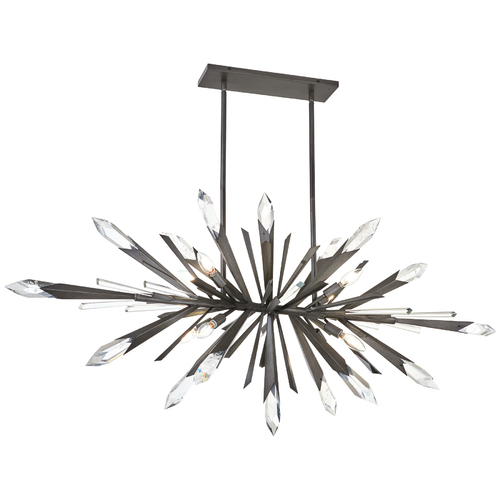 Metropolitan Lighting Elsa 8-Light Linear Chandelier in Graphite by Metropolitan Lighting N1949-766