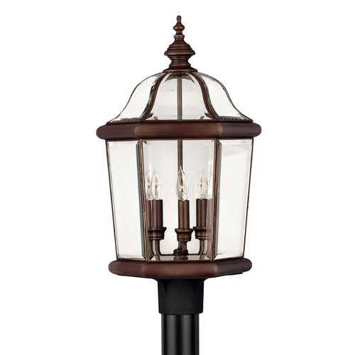 Hinkley Post Light with Clear Glass in Copper Bronze by Hinkley Lighting 2451CB