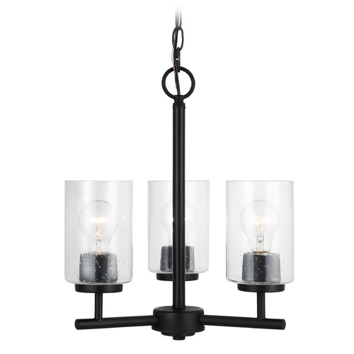 Generation Lighting Oslo 15-Inch Midnight Black Chandelier by Generation Lighting 31170-112