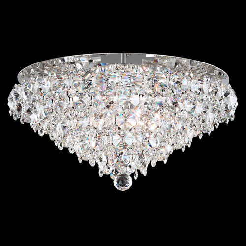 Schonbek Lighting Schonbek Worldwide Lighting Baronet Polished Stainless Steel Flushmount Light BN1424N-401O