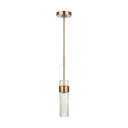 Visual Comfort Studio Collection Chapman & Meyers Geneva 5-Inch Burnished Brass Pendant by Visual Comfort Studio CP1161BBS