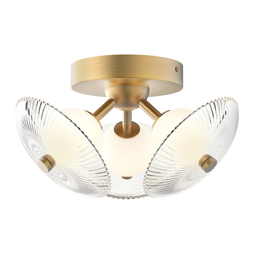 Alora Lighting Alora Lighting Hera Brushed Gold LED Semi-Flushmount Light FM417604BGCR-UNV