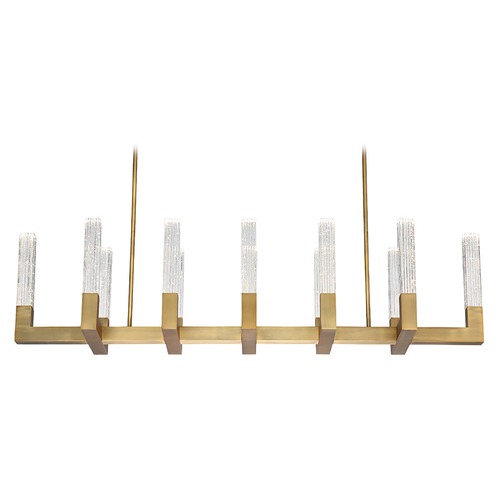 Modern Forms by WAC Lighting Cinema 54-Inch Linear LED Chandelier in Aged Brass by Modern Forms PD-30854-AB