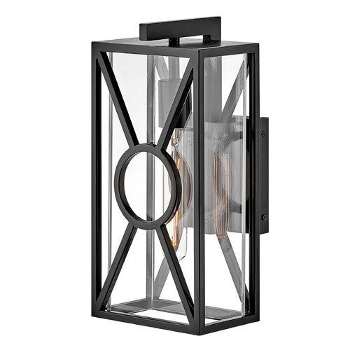 Hinkley Brixton 14-Inch Black Outdoor Wall Light by Hinkley Lighting 18370BK