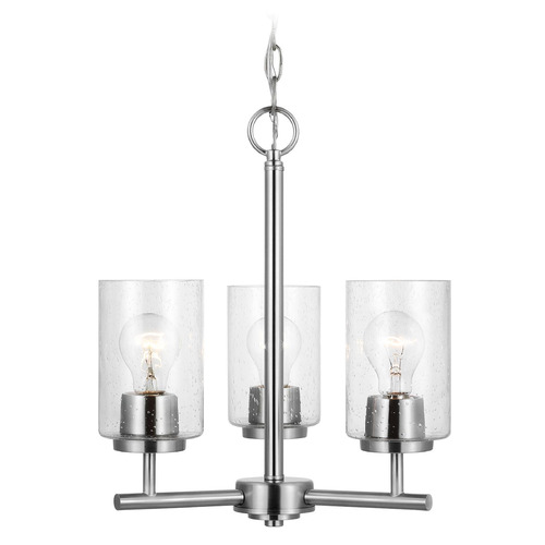 Generation Lighting Oslo 15-Inch Brushed Nickel Chandelier by Generation Lighting 31170-962