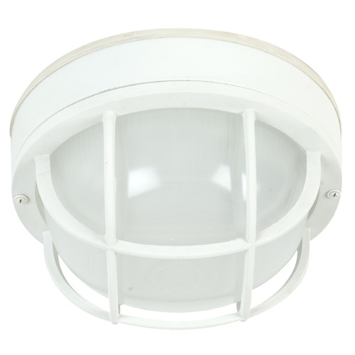 Craftmade Lighting Bulkhead Matte White Flush Mount by Craftmade Lighting Z395-04