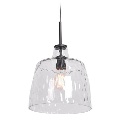 Access Lighting Simplicite Black Pendant by Access Lighting 50938-BL/CLR