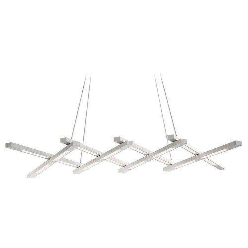 Modern Forms by WAC Lighting Scissors Brushed Aluminum LED Pendant by Modern Forms PD-32880-AL