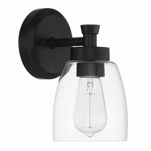 Craftmade Lighting Henning Flat Black Sconce by Craftmade Lighting 12705FB1