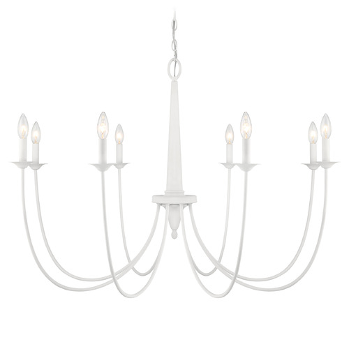 Savoy House Savoy House Lighting Stonecrest Bisque White Chandelier 1-1202-8-83