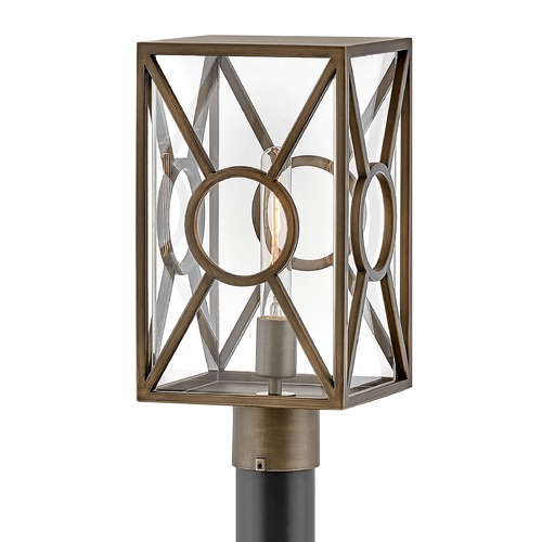 Hinkley Brixton 15.50-Inch Burnished Bronze Post Light by Hinkley Lighting 18371BU