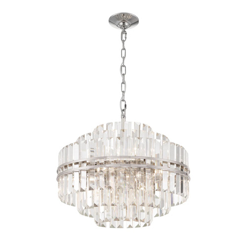 Crystorama Lighting Hayes 12-Light Crystal Chandelier in Polished Nickel by Crystorama HAY-1405-PN