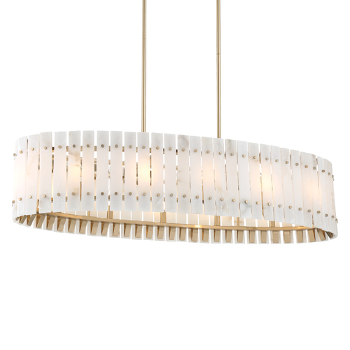 Metropolitan Lighting Bardon 5-Light Linear Pendant in Celeste Brass by Metropolitan N1849-776