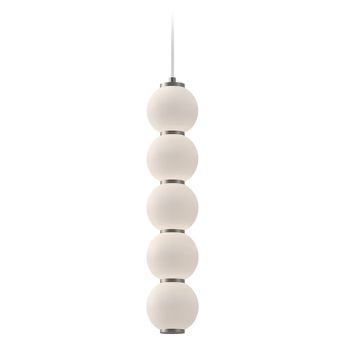 Alora Lighting Alora Lighting Bijou Brushed Nickel LED Pendant Light with Globe Shade PD531515BNOP-UNV