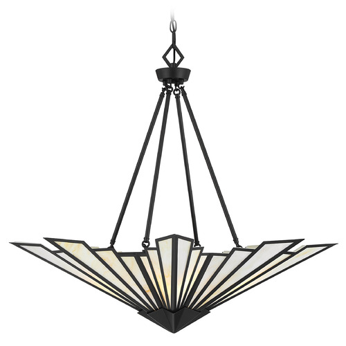 Savoy House Savoy House Lighting Rivage Matte Black Pendant Light with Conical Shade 7-1038-4-89