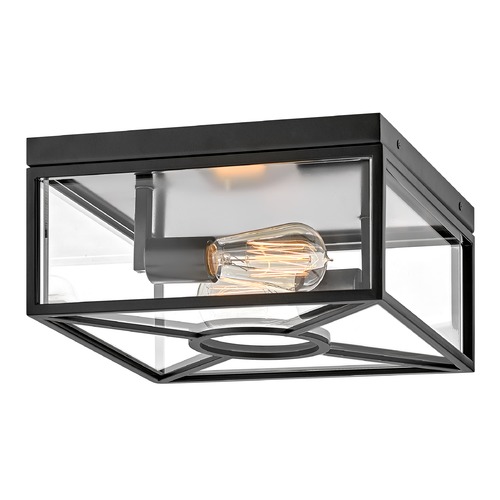 Hinkley Brixton 12-Inch Flush Mount in Black by Hinkley Lighting 18373BK