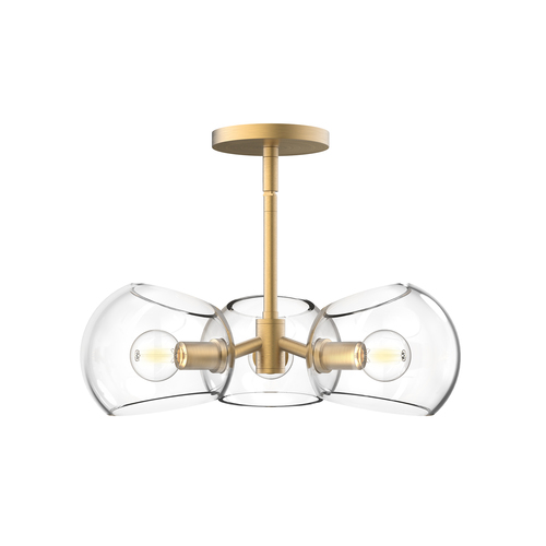 Alora Lighting Alora Lighting Willow Brushed Gold Chandelier PD548315BGCL