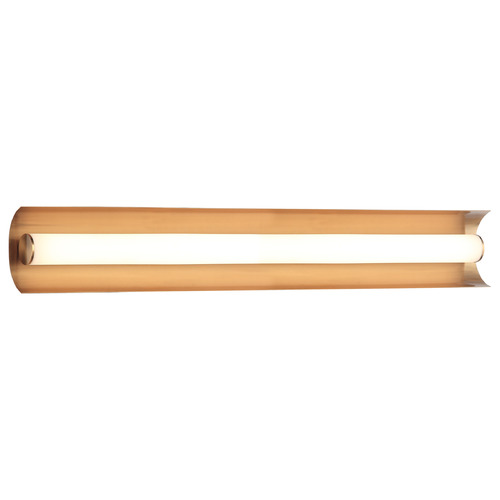 Matteo Lighting Norvan Aged Gold Brass LED Vertical Bathroom Light by Matteo Lighting S02924AG
