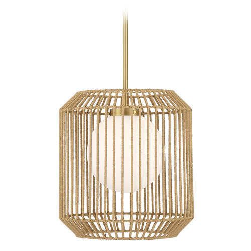 Savoy House Savoy House Lighting Pastis Warm Brass Pendant Light with Globe Shade 7-2040-1-322