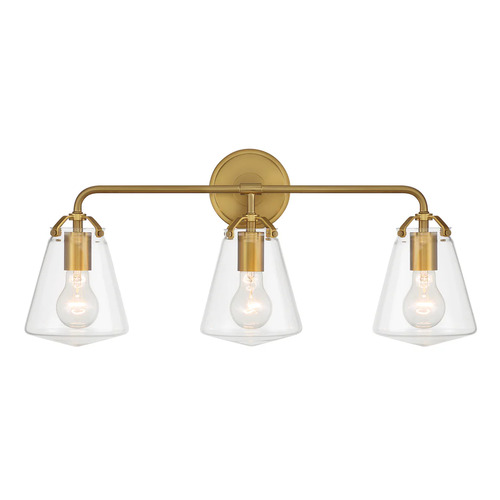 Crystorama Lighting Voss 3-Light Vanity Light in Luxe Gold by Crystorama Lighting VSS-7013-LG
