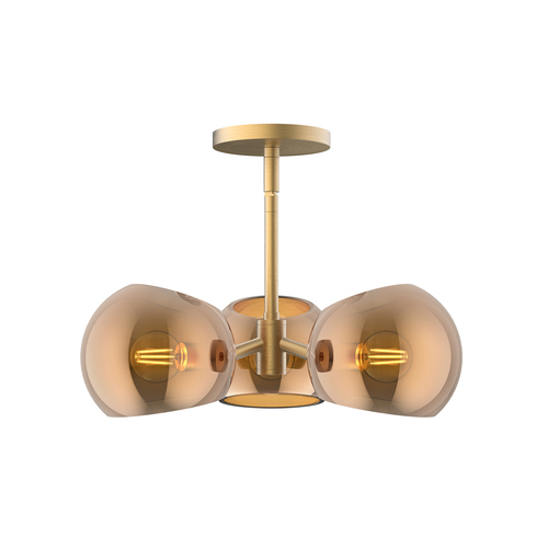 Alora Lighting Alora Lighting Willow Brushed Gold Chandelier PD548315BGCP