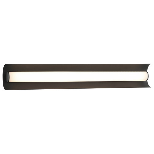 Matteo Lighting Norvan Matte Black LED Vertical Bathroom Light by Matteo Lighting S02924MB