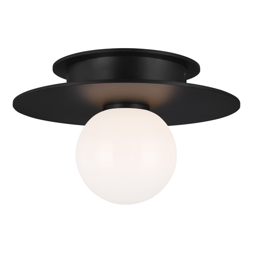 Visual Comfort Studio Collection Kelly Wearstler Nodes 8-Inch Midnight Black Small Flush Mount by Visual Comfort Studio KF1001MBK
