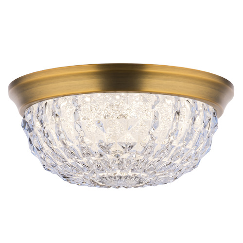 Schonbek Lighting Schonbek Worldwide Lighting Genoa Aged Brass LED Flushmount Light S5209-700O