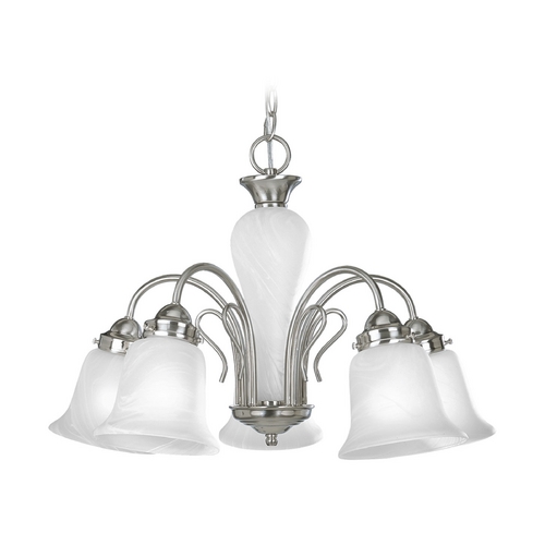 Progress Lighting Bedford 22.75-Inch Chandelier in Brushed Nickel by Progress Lighting P4391-09